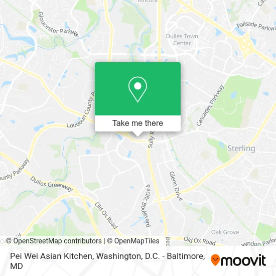 Pei Wei Asian Kitchen map