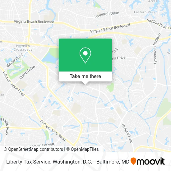 Liberty Tax Service map