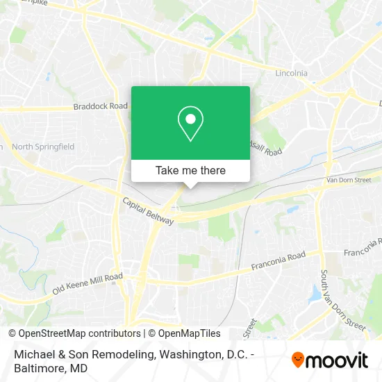 Michael & Son Remodeling map