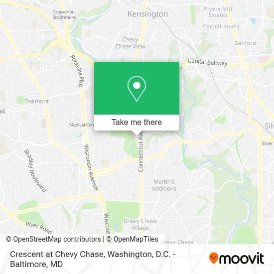 Crescent at Chevy Chase map