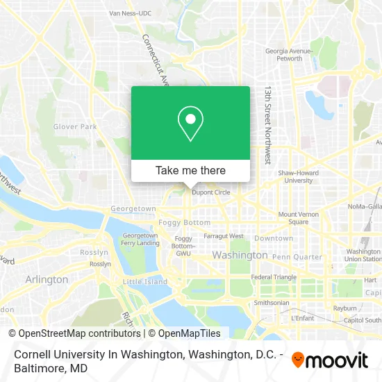 Cornell University In Washington map