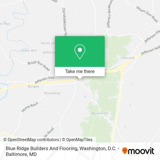 Blue Ridge Builders And Flooring map