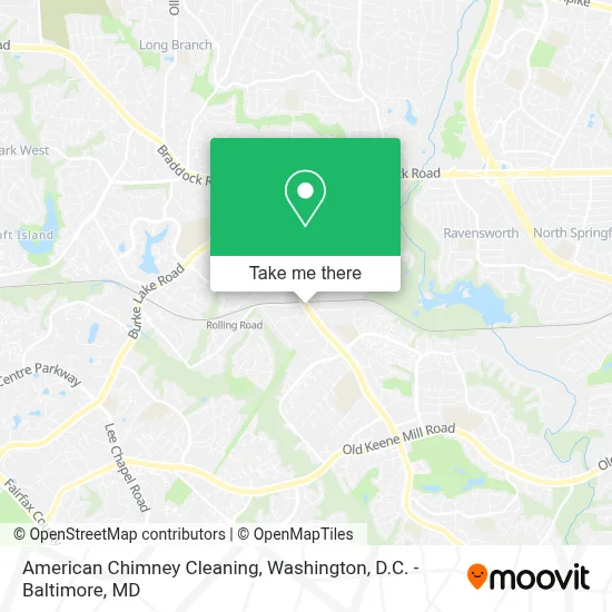 American Chimney Cleaning map
