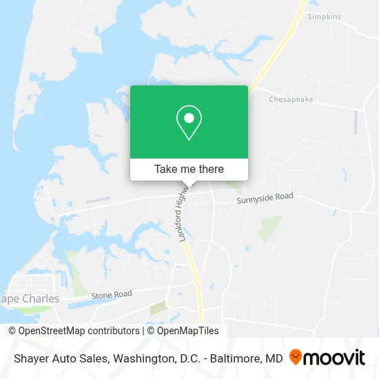 Shayer Auto Sales map