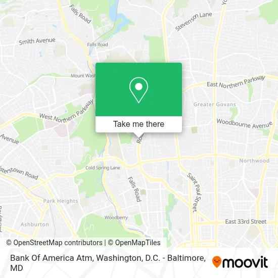 Bank Of America Atm map