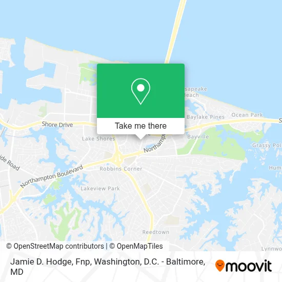 Jamie D. Hodge, Fnp map