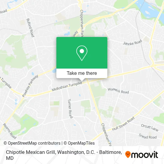 Chipotle Mexican Grill map