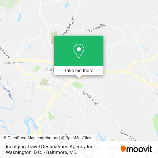 Indulging Travel Destinations Agency Inc. map
