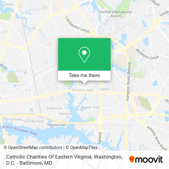 Catholic Charities Of Eastern Virginia map