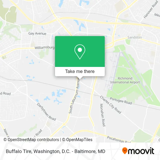 Buffalo Tire map