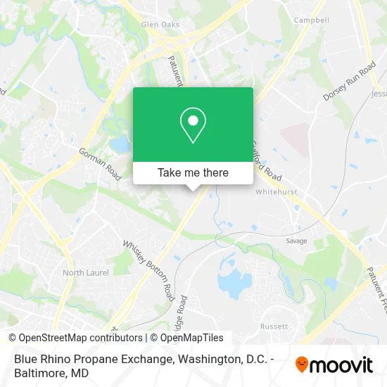 Blue Rhino Propane Exchange map