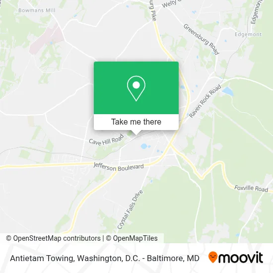 Antietam Towing map