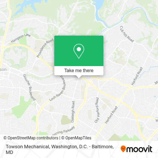 Towson Mechanical map