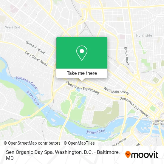 Sen Organic Day Spa map