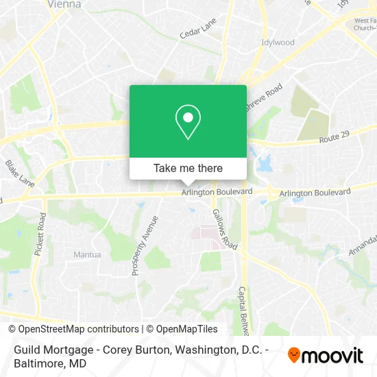 Guild Mortgage - Corey Burton map