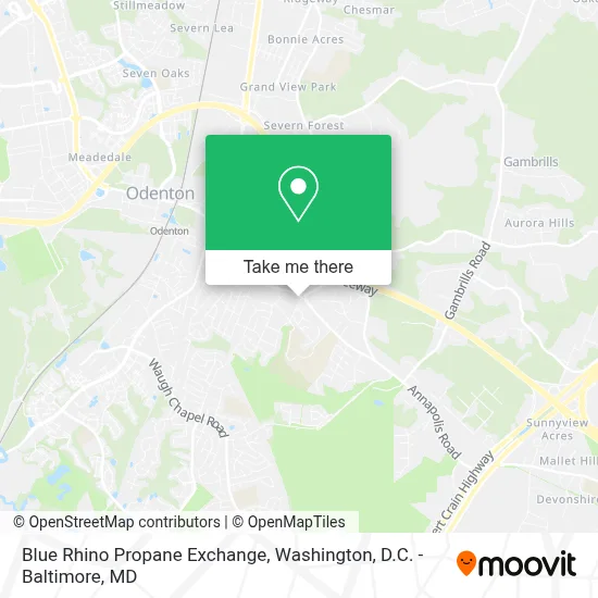 Blue Rhino Propane Exchange map
