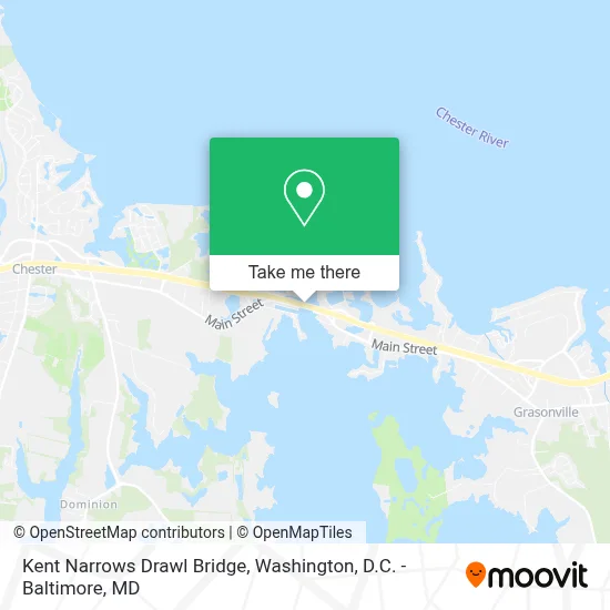 Kent Narrows Drawl Bridge map