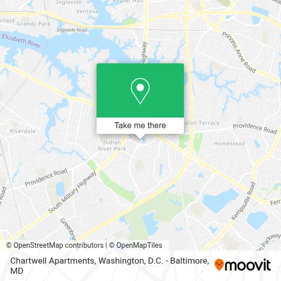 Chartwell Apartments map