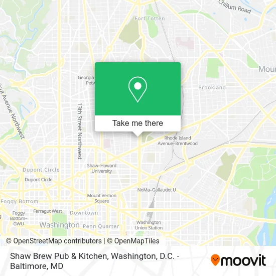 Shaw Brew Pub & Kitchen map