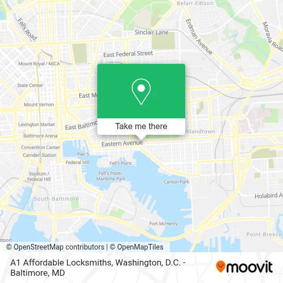 A1 Affordable Locksmiths map