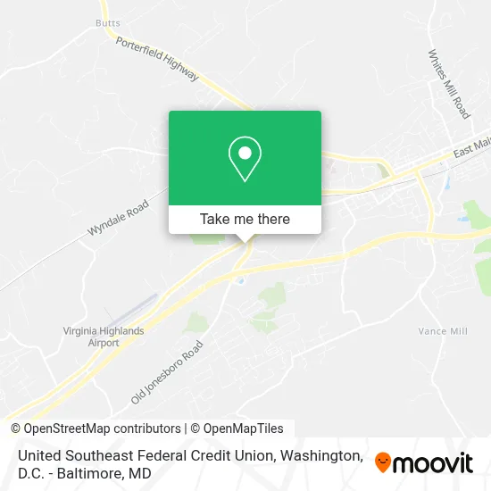 United Southeast Federal Credit Union map