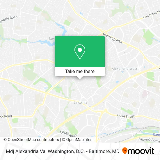 Mdj Alexandria Va map