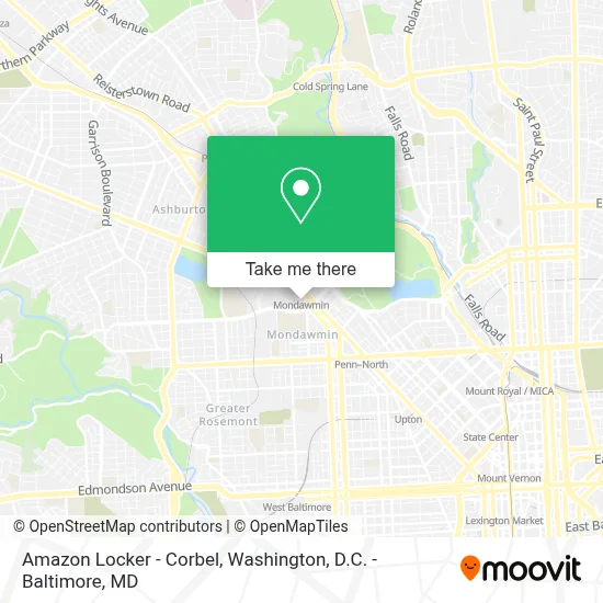 Amazon Locker - Corbel map