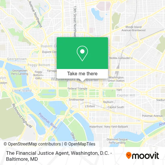 The Financial Justice Agent map