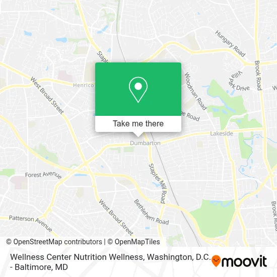 Wellness Center Nutrition Wellness map