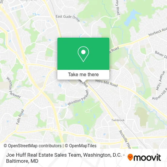 Joe Huff Real Estate Sales Team map