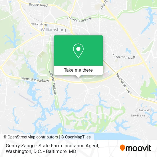 Gentry Zaugg - State Farm Insurance Agent map