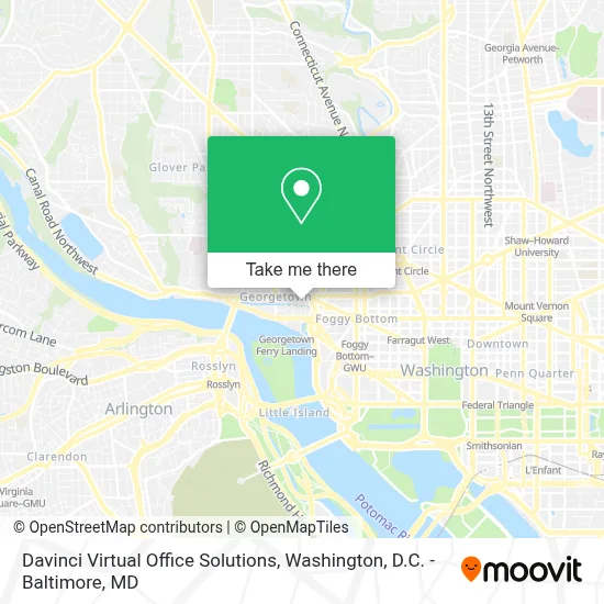 Davinci Virtual Office Solutions map