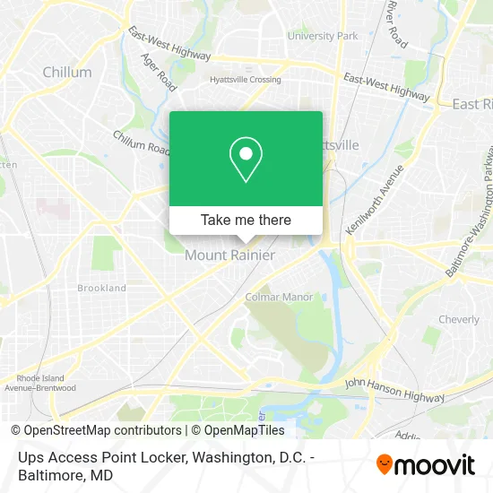 Ups Access Point Locker map