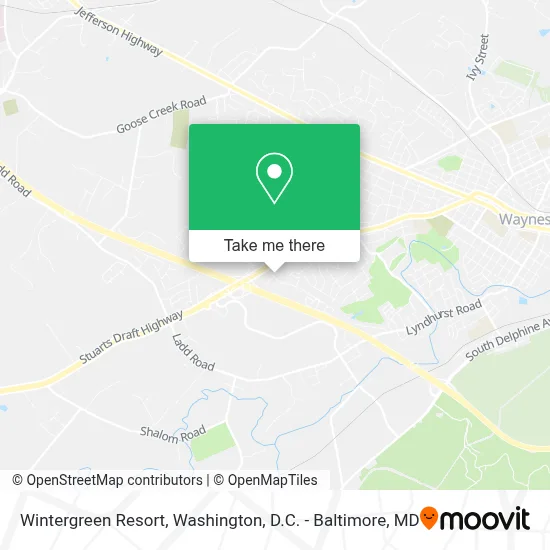 Wintergreen Resort map