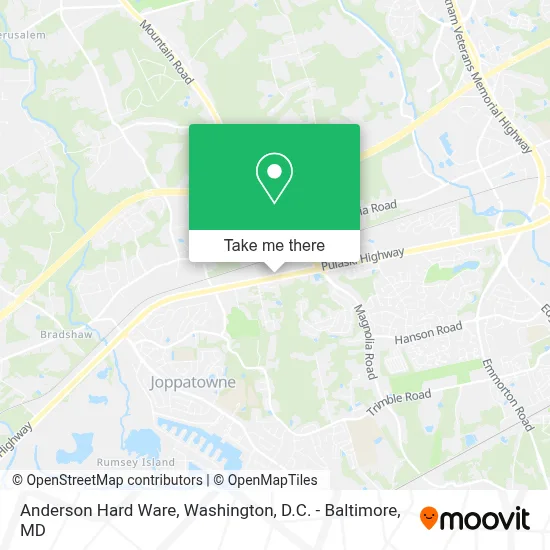 Anderson Hard Ware map