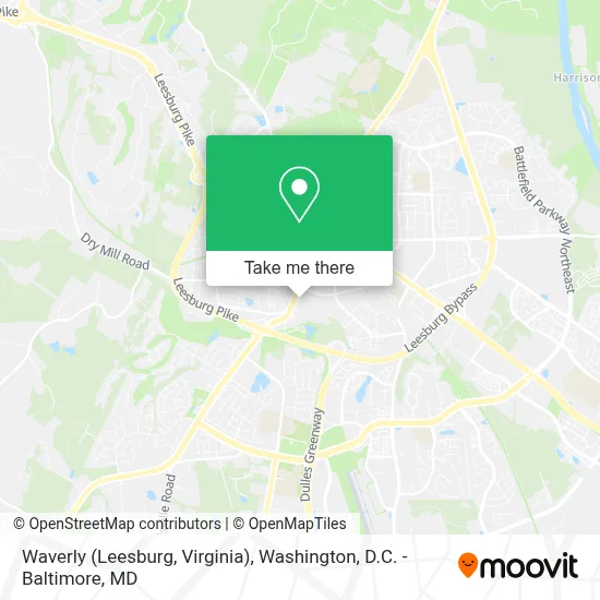 Waverly (Leesburg, Virginia) map
