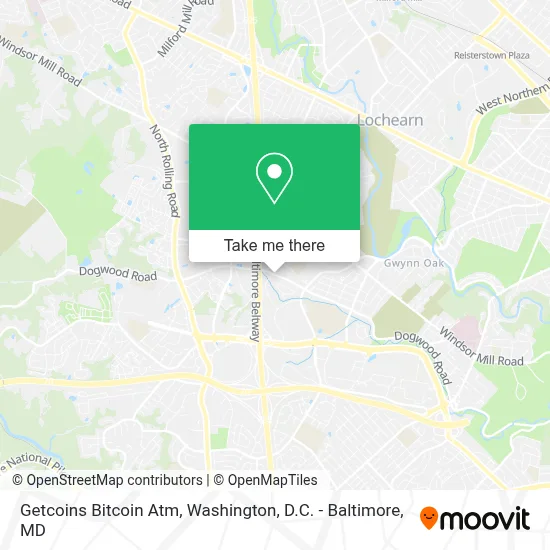 Getcoins Bitcoin Atm map