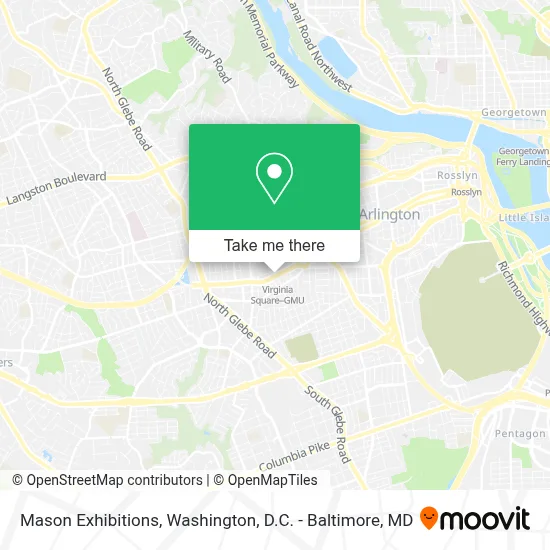 Mason Exhibitions map