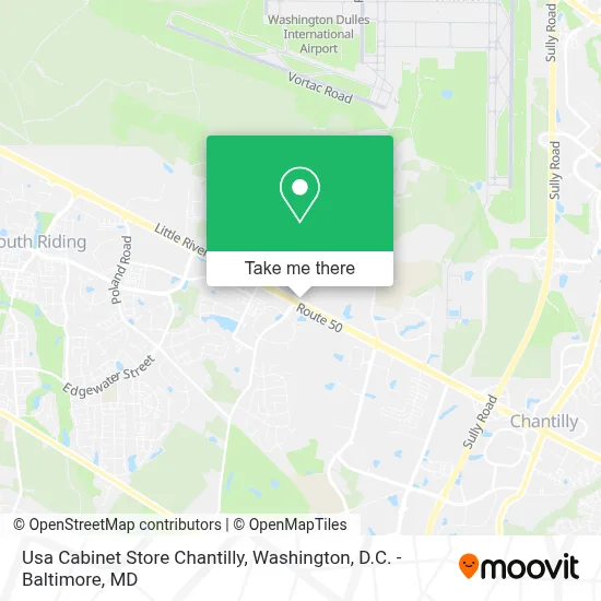 Usa Cabinet Store Chantilly map