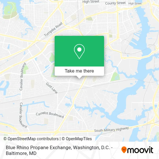 Blue Rhino Propane Exchange map