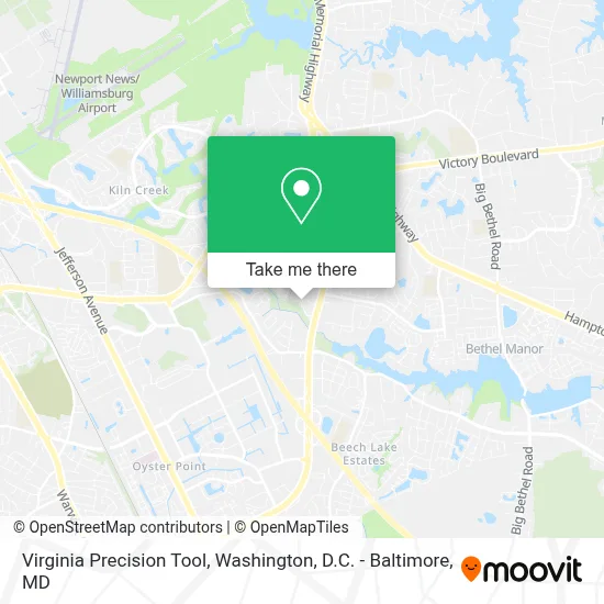 Virginia Precision Tool map