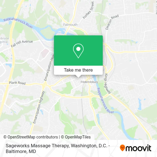 Sageworks Massage Therapy map