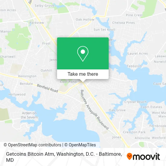 Getcoins Bitcoin Atm map