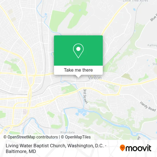 Living Water Baptist Church map