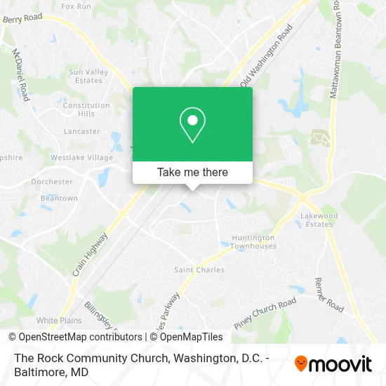 The Rock Community Church map