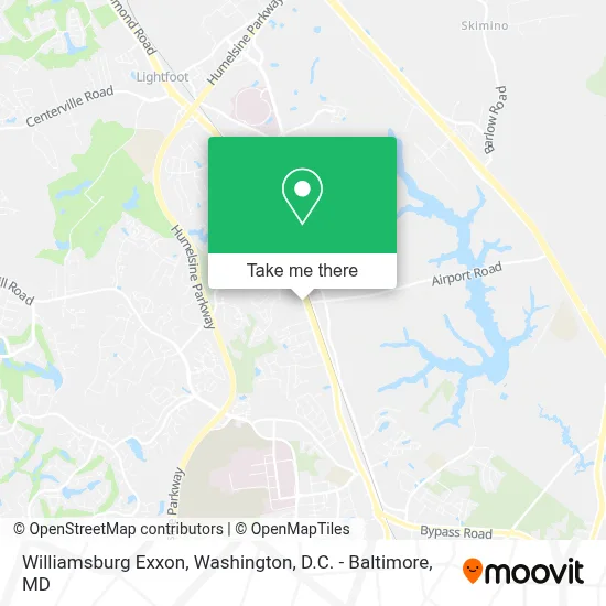Williamsburg Exxon map