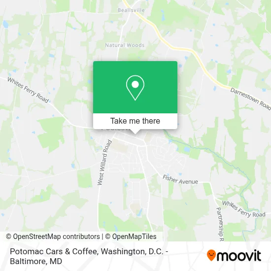 Potomac Cars & Coffee map