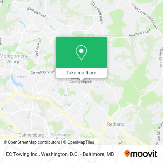 EC Towing Inc. map