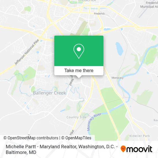 Michelle Partt - Maryland Realtor map
