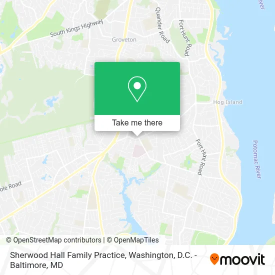 Sherwood Hall Family Practice map